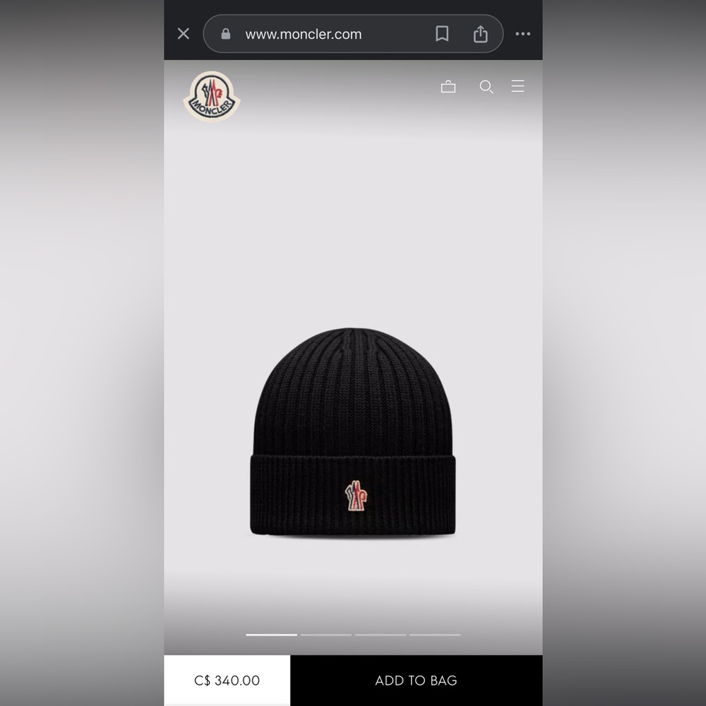 Moncler grenoble beanie